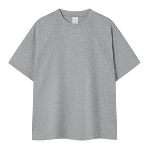 T-shirt da Uomo Oversize in Puro Cotone con Patchwork di Tendenza, Stile Basico, Lavorazione Tridimensionale, Vendita all'Ingrosso - Product Image 3