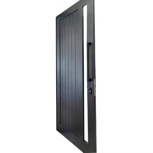 Florida Hot Bán Nhôm Bão Tác động Đu Lối Vào Cửa Khung Bản Lề Patio Tối Giản Thiết Kế An Toàn Cửa Trước - Product Image 4