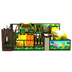 Terrain de jeu intérieur pour enfants pour restaurant de centre commercial Fournisseur d'équipement de terrain de jeu commercial sur le thème des dinosaures