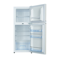 Réfrigérateur de cuisine à double porte 108L, vente chaude d'usine, approuvé SAA SASO