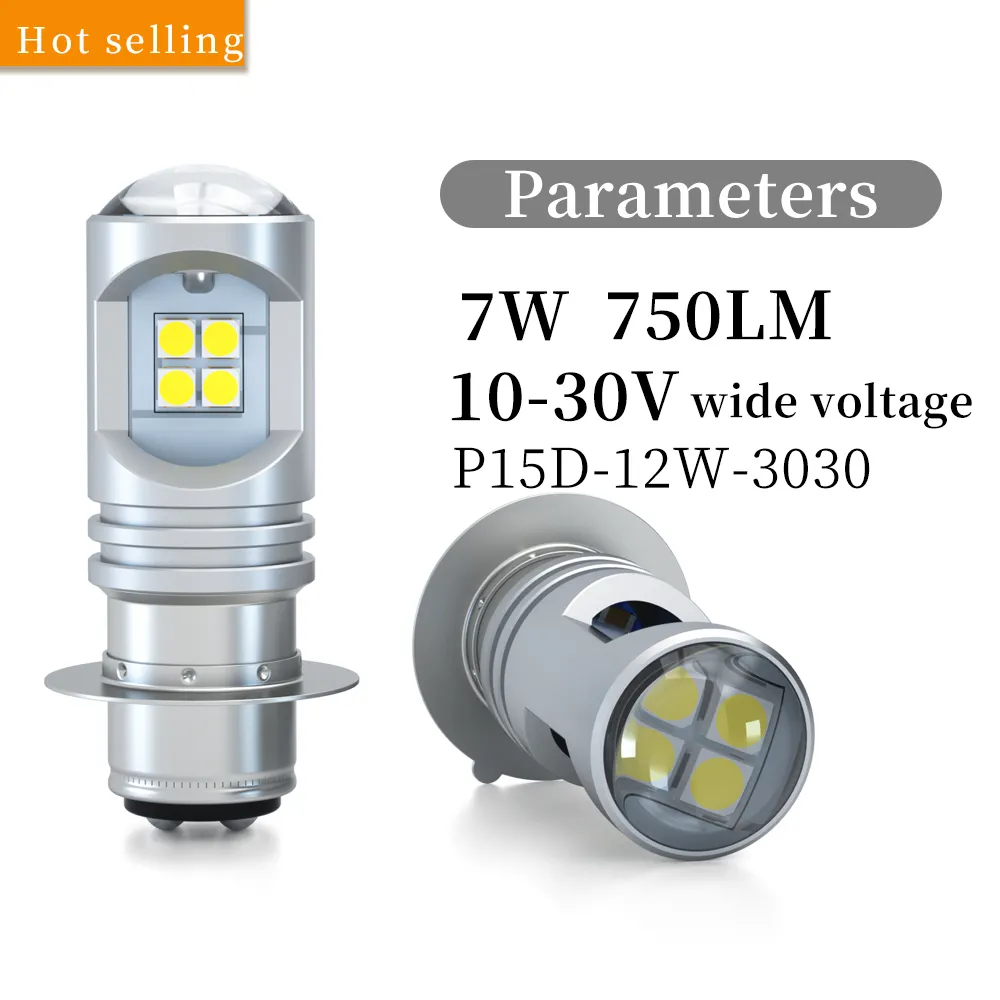 12vdc Led Ba20d H4 H6 P15d Luzes Motocicleta Led Lâmpada Do Farol Com 3030 Destaque Motocicletas Farol Nu No Farol Do Farol