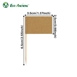 Dùng Một Lần Độc Đáo Bảng Bộ Cờ, Thân Thiện Với Môi Nhỏ Quốc Gia Cờ Gỗ Bạch Dương Tăm Cho Đảng - Product Image 4