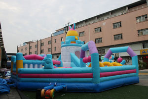 Nouveau design gonflable grand terrain de jeu de parc d'amusement de rebond avec jeu de parcours d'obstacles pour parc d'attractions - Product Image 4