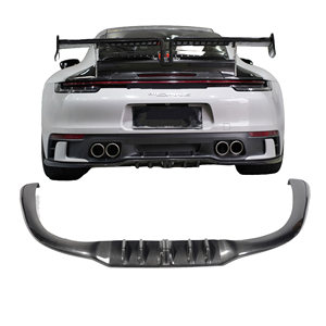 992กระจายแสงคาร์บอนไฟเบอร์แห้งขอบกันชนหลังสำหรับ PORSCHE <span class=keywords><strong>911</strong></span> 992 <span class=keywords><strong>Carrera</strong></span> <span class=keywords><strong>4S</strong></span> Coupe 2ประตู2019-2021 - Product Image 1