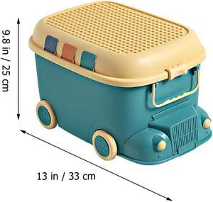 Cute Cartoon Duck Stackable Plastic Kids Storage Box Children Toys Organization <b>Large</b> Storage <b>Bins</b> - Product Image 3