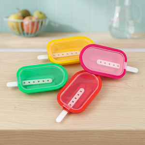 Moldes de Silicona Ecológicos y Coloridos para Helados con Palitos, Juego de 4, Reutilizables, Aptos para Lavavajillas, para Helados Caseros - Product Image 3