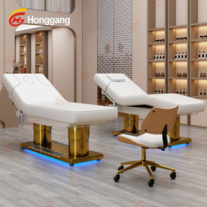 <span class=keywords><strong>Table</strong></span> <span class=keywords><strong>de</strong></span> <span class=keywords><strong>massage</strong></span> électrique plate réglable, stationnaire, professionnelle et très confortable pour esthéticiennes - Product Image 3