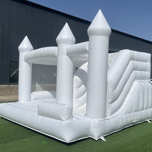 Château gonflable commercial de 16,4 pieds avec toboggan pour mariage, château gonflable combiné pour mariage, à vendre ou à louer - Product Image 1