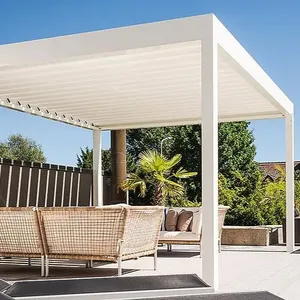 Fornitore cinese all'aperto Pergola impermeabile di alta qualità in alluminio Gazebo giardino alluminio moderno Gazebo