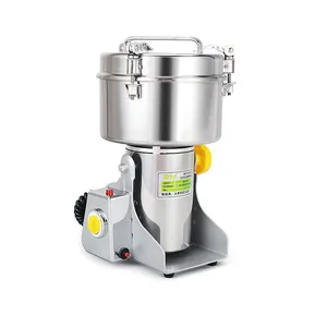 Hot Electric Stainless Steel Herb Grinder Macadamia Nuts Cassava Grinding Equipment Electric Spice Mill