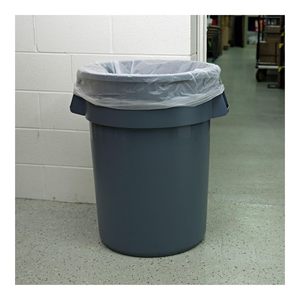 Sacs en plastique haute densité Boardwalk 45 gal 13 microns, rouleaux sans mandrin, 40 x 48, naturels, 25 sacs/rouleau, 10 pièces - Product Image 3