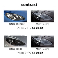 Lampu depan led laser gaya matriks 2019, lampu depan 2016 2020 2014 2017 95B ditingkatkan ke 2023 untuk porsche macan 95B.1