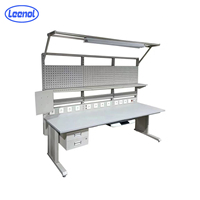 Mesa de Trabajo Antiestática Continua Leenol para Línea de Ensamblaje, Dedicada a la Producción Electrónica en Masa