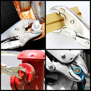 LAOA-Alicates de bloqueo, herramienta de soldadura de punta redonda de acero, de punta redonda, pinza de bloqueo de mandíbula recta - Product Image 3