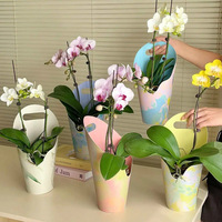 Boîte à fleurs cylindrique avec poignée, emballage personnalisé pour boîtes de Noël, fournitures pour fleuristes, matériaux d'emballage pour banquets
