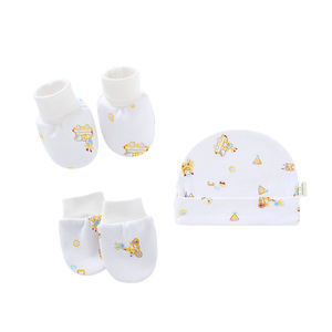 Mitaines et chaussons pour nouveau-né, ensemble chapeau et gants pour bébé - Product Image 3