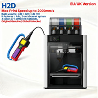 Imprimante 3D H2D Ams Combo, version UE/UK, débloquée globalement, grand volume d'impression, filament flexible, pour atelier d'impression 3D