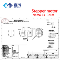 Motor Stepper EMTECH Hybrid Nema 23 48V untuk DIY CNC Mill - Hemat Biaya