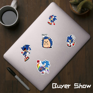 ZY3185S 100Pcs Cartoon <strong>Sonic</strong> Scrapbook Graffiti DIY <strong>Stickers</strong> Decorative Cup Guitar Laptop Luggage Vinyl Waterproof <strong>Sticker</strong> - Product Image 5