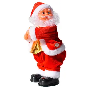 الإلكترونية سانتا الرقص هدية تزيين عيد الميلاد دمية تعليق شجرة الكريسماس زخرفة 2022 السنة الجديدة عيد الميلاد ديكور المنزل