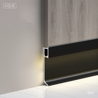 DECORTRIM vente en gros plinthe en aluminium murale LED bande lumineuse pour bar/décoration intérieure accessoires de carreaux