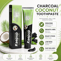 Dentifrice Naturel aux Herbes et Charbon de Coco, Marque Privée OEM, Blanchissant pour Toute la Famille, Haleine Fraîche Longue Durée