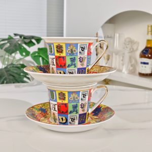 Decoración para el Hogar, Taza de Café de Lujo Estilo Europeo, Cuchillo, Tenedor y Cuchara de Cerámica, Regalo para el Hogar u Oficina, Artesanía en Cerámica - Product Image 6