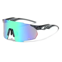Lunettes de soleil photochromiques sans monture à grande monture, anti-lumière bleue, unisexe, coupe-vent, pour le cyclisme, personnalisation ODM/OEM disponible