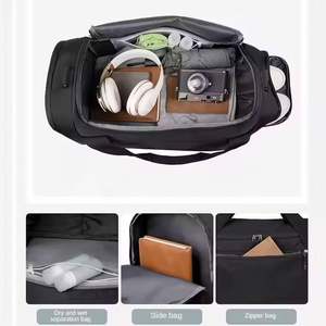 Custom Logo Large Capacity Duffle Bag Zipper Closure Waterproof Oxford <b>for</b> <b>Shoe</b> Space Sports Gym Travel Use <b>for</b> <b>Men</b> Women - Product Image 2