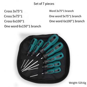 Juego de 7 destornilladores eléctricos con puntas Phillips y de una sola punta, mango de acero y plástico, suministro del fabricante - Product Image 6