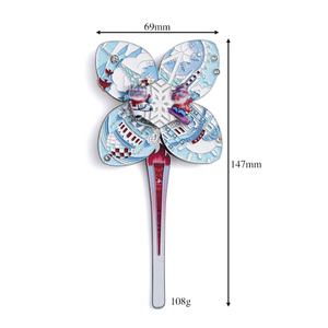 Special <b>Rolling</b> Type Windmill Rotating Model Ice and Snow World Design Handheld Metal Decoration Fridge Magnet Gift - Product Image 2
