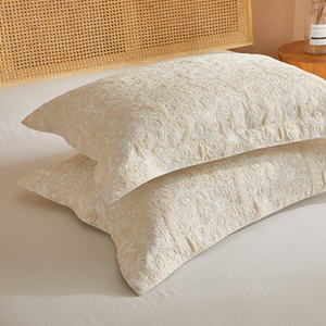 Vua Kích Thước Jacquard Comforter Set 3Pcs Bộ Đồ Giường Với Mềm Mại Khâu Bông Giường Chăn Gần Da Quilt Set - Product Image 2