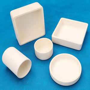 99% Alumine Céramique Bateau Creuset Rectangle Corindon pour Four de Frittage en 15ml 25ml 50ml 100ml Tailles - Product Image 4