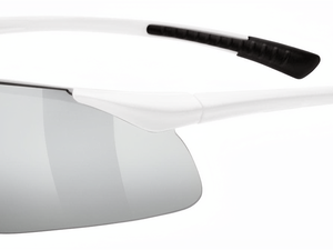 <span class=keywords><strong>UVEX</strong></span> Sportstyle 223 - Occhiali da sole sportivi da ciclismo per uomo/donna - Lenti a specchio, montatura in plastica - Comodi e antiscivolo, bianco/argento - Product Image 1