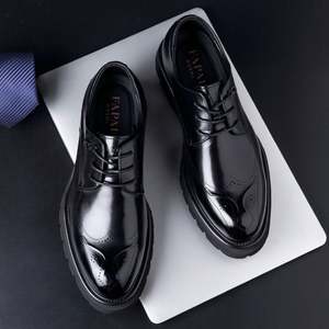 Zapatos Oxford Impermeables de Otoño de Alta Calidad - Zapatos de Vestir Clásicos Formales de Negocios de Cuero Genuino para Hombre, Ligeros - Product Image 3