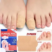 21 Patchs Réparateurs d'Ongles, Correction des Mycoses et des Ongles Incarnés, Patchs Adhésifs Jetables pour les Orteils