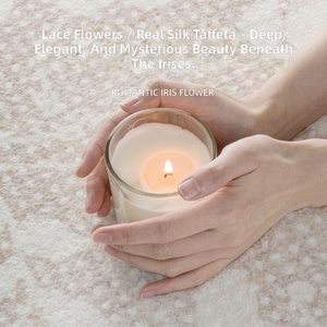 Alfombra gruesa EiffelHome Wabi-Sabi de pelo alto con rayas y estampado de plantas, base antideslizante, lavable a máquina, para sala de estar - Product Image 5