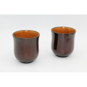 Japanese Style Jujube Wood Cup 7.5x8.2cm Durable <b>Lacquerware</b> For Business Gift - Product Image 1