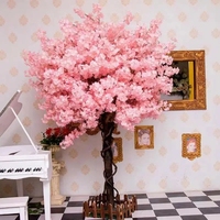 Arbre à fleurs artificiel rose de 400 cm, cerisier en fleurs, décoration pour mariage, Noël, Nouvel An, Pâques - Fabriqué en plastique et fibre de verre, marque HG