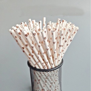 Pailles en papier 100% biodégradables, style barbier, design personnalisé, emballées - Product Image 4