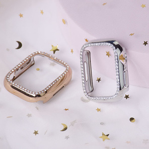 Funda dura de lujo para <span class=keywords><strong>Apple</strong></span> <span class=keywords><strong>Watch</strong></span>, funda a prueba de golpes con diseño de diamante de 38mm, 40mm, 42mm, 44mm, 41mm y 45mm - Product Image 4