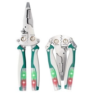 Key plate stainless steel <b>wire</b> <b>stripper</b> electrician special stripping <b>wire</b> winding <b>wire</b> with measuring pen multi-function <b>wire</b> - Product Image 1