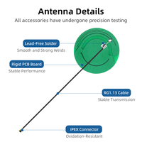 Antenne PCB omnidirectionnelle verticale 6dBi personnalisée 868/915MHz LoRa LPWAN pour communication interne, modules de capteurs IoT pour maison intelligente, VSWR