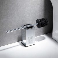 Porte-brosse de toilette autoportant en acier inoxydable 304 Innada, support de brosse de toilette carré, rangement
