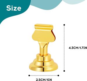 Porta Tarjetas de Mesa, Porta Tarjetas de Acero Dorado <span class=keywords><strong>para</strong></span> Fotos, Letreros de Comida, Notas, <span class=keywords><strong>Bodas</strong></span>, Restaurantes, Cumpleaños - Product Image 3
