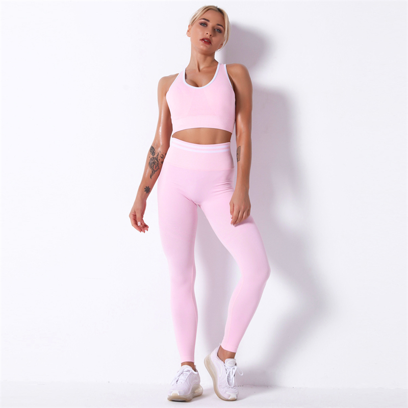 Fashion Modern Breathable Workout Clothing Women Active Wear  Yoga Pants  BRA  5 colors