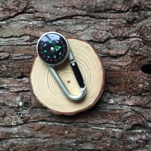 พวงกุญแจเข็มทิศอเนกประสงค์โลหะผสมสังกะสีพร้อมจอแสดงผลแบบชี้ตำแหน่งสำหรับการเดินป่าและอุปกรณ์เอาตัวรอดกลางแจ้ง - Product Image 5