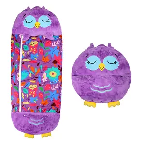 Owl Children's Sleeping Bag Children's Sleeping Bag Autumn And Winter Anti-kick Cartoon Sleeping Bag