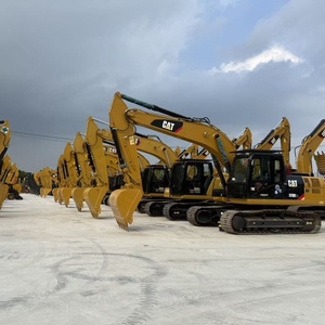 Excavadora hidráulica de cadenas Caterpillar 320D usada de 20 toneladas con cazo de excavación, válvulas ENERPAC y componentes Kawasaki - Product Image 1