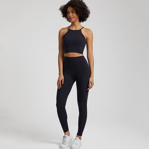 Offre Spéciale Sexy femmes sensation nue vêtements de yoga gym course en plein air mode séchage rapide exercice yoga leggings costume - Product Image 4